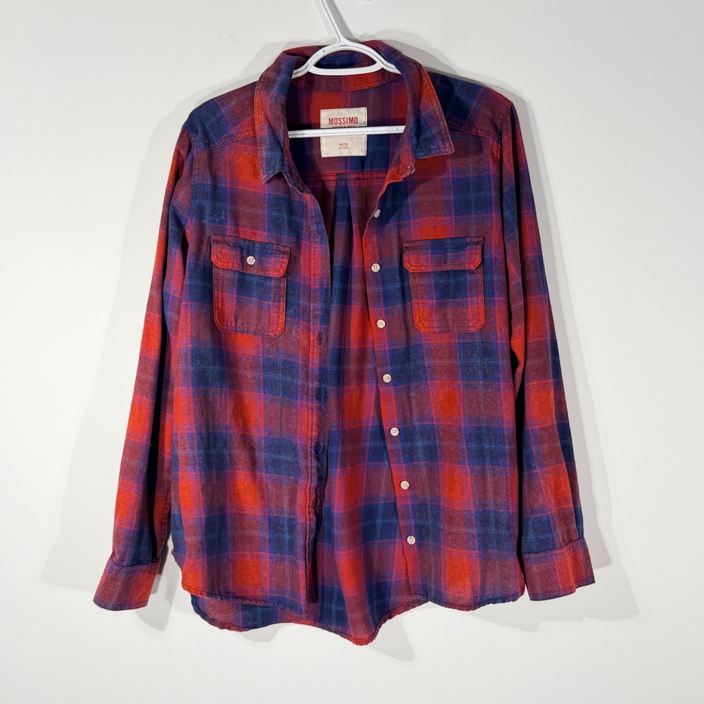 Mossimo Supply Co. Red and Blue Checkered Shirt